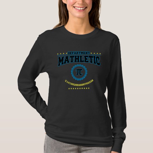 Mathletic 3 14  Pi Day Math Teacher Mathematician  Tシャツ (正面)
