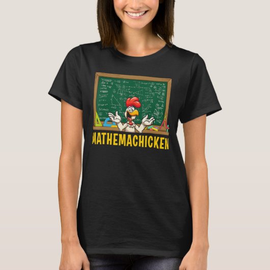 Mathmachicken数学のジョーク公式ギーク式の式stu Tシャツ (正面)