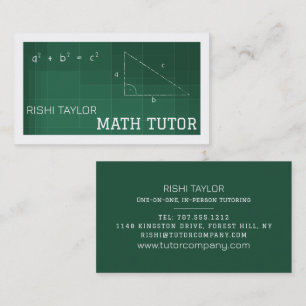 Mathmatic Chalkboard、Math Tutor、先生 名刺