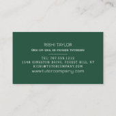 Mathmatic Chalkboard、Math Tutor、先生 名刺 (裏面)