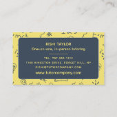 Mathmatic Iconデザイン、Math Tutor、先生 名刺 (裏面)