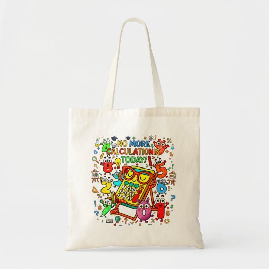 Maths Problem Solving Tote Bag for School トートバッグ (正面)