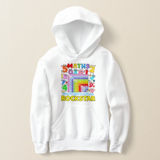 Maths Rockstar Cute Calculator Hoodie (レイダウン)