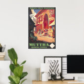 Mathura India Print Krishna Temple Poster Roger ポスター (ホームオフィス)