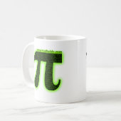 MathVids.comはPiに数える方法を私に教えました コーヒーマグカップ (正面左)