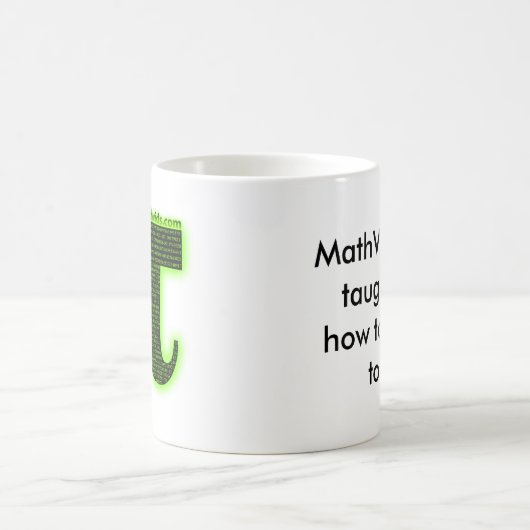 MathVids.comはPiに数える方法を私に教えました コーヒーマグカップ (中央)