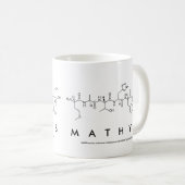 Mathysペプチド名mug コーヒーマグカップ (正面右)