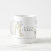 Matildaの名前はモノグラムM magを意味する コーヒーマグカップ (正面左)