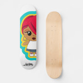 MATILDAの赤の頭部 スケートボード (正面)