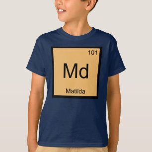 Matilda名化学要素周期表 Tシャツ