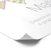 Matilda女の子の名前と意味のバンティングポスター ポスター (角)