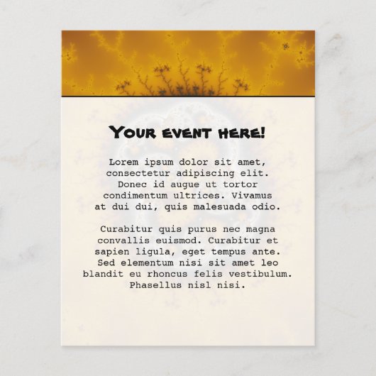 Matilda19 – フラクタル・アート チラシ (正面)