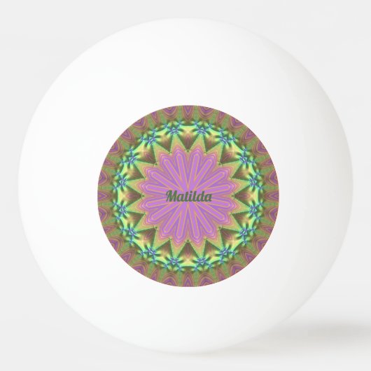 MATILDA ～フローラパステルシェード～ 卓球ボール (正面)