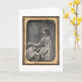 Matilda C. Heron [ca. 1850年] カード (黄色い花)