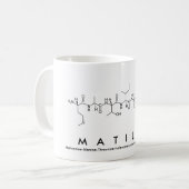 Matildeペプチド名mug コーヒーマグカップ (正面左)