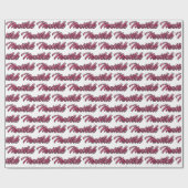 Matilde faded pink personalisiertes Geschenkpapier ラッピングペーパー (フラット)