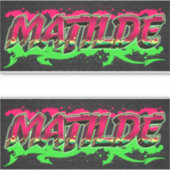 Matilde Vorname Name Graffiti Aufkleber Sticker シール (正面)