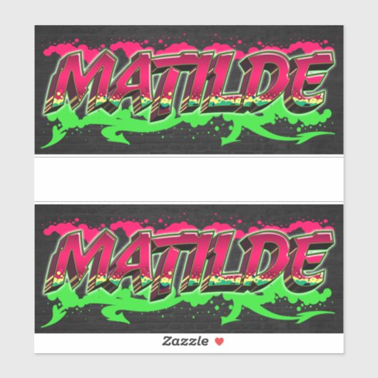 Matilde Vorname Name Graffiti Aufkleber Sticker シール (シート)
