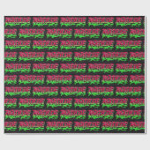 Matilde Vorname Name Graffiti red green ラッピングペーパー (フラット)