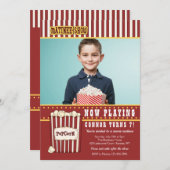 Matinee Show Photo Birthday Partyへの招待 招待状 (正面/裏面)