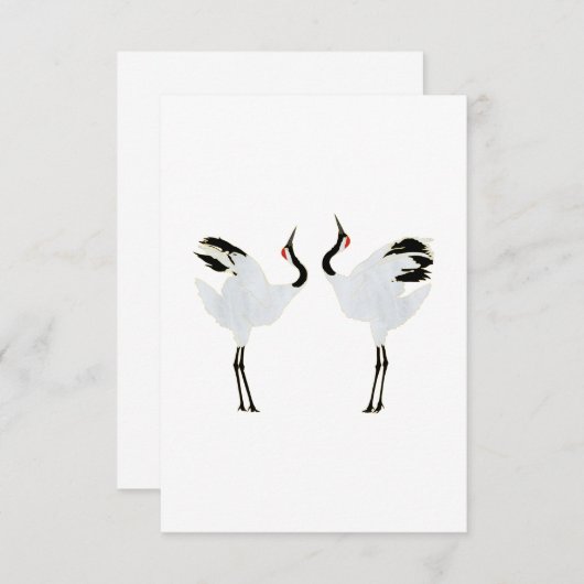 Mating Cranes 招待状 (正面/裏面)