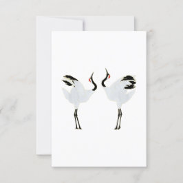 Mating Cranes 招待状