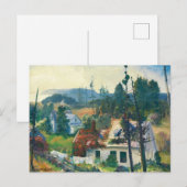 Matinicus Island, Maine, George Bellows ポストカード (正面/裏面)