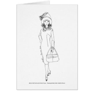 Matisseの人形のファッションの水彩画の赤かBlk CapeDress