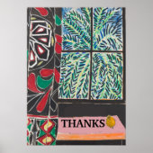 Matisseの後のウィンドウの下のテーブル ポスター (正面)