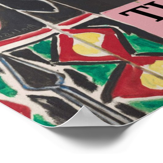 Matisseの後のウィンドウの下のテーブル ポスター (角)