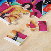 Matisseの絵画のコラージュの創造性 ジグソーパズル (側面)