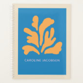 Matisseインスパイア抽象芸術アートパーソナライズされた図形 プランナー手帳 (正面)