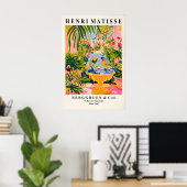 Matisse Art Print Songbirds in Bird Bath ポスター (ホームオフィス)