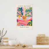 Matisse Dachshund Art Print Funny Bathroom ポスター (キッチン)