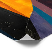 Matisse Inspired Cityscape Art Print Colorful ポスター (角)