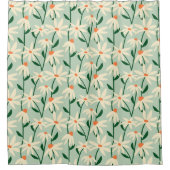 Matisse Inspired Flower Market - Copenhagen シャワーカーテン (正面)