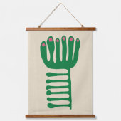 Matisse Inspired Green and Pink 吊り下げ型タペストリー (正面)