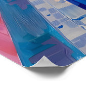 Matisse Inspired Mediterranean Pool Art Print Bold ポスター (角)