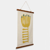 Matisse Inspired Yellow and Blue  吊り下げ型タペストリー (傾斜あり)