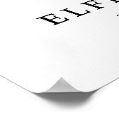 Matisse Leaf Abstract Organic Art Print Navy ポスター (角)