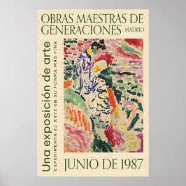 Matisse Style Exhibition Poster Retro Wall Art ポスター
