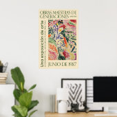 Matisse Style Exhibition Poster Retro Wall Art ポスター (ホームオフィス)