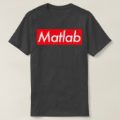 Matlab Math Coding Programmer Tシャツ (デザイン正面)