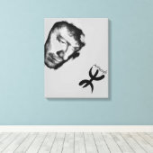 Matoub Lounès キャンバスプリント (インサイチュ (ウッドフロア))