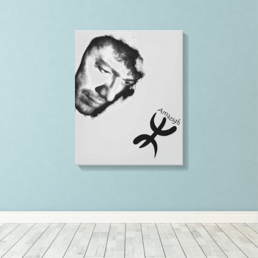 Matoub Lounès キャンバスプリント (インサイチュ (ウッドフロア))