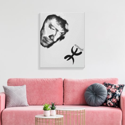 Matoub Lounès キャンバスプリント (インサイチュ (リビング))