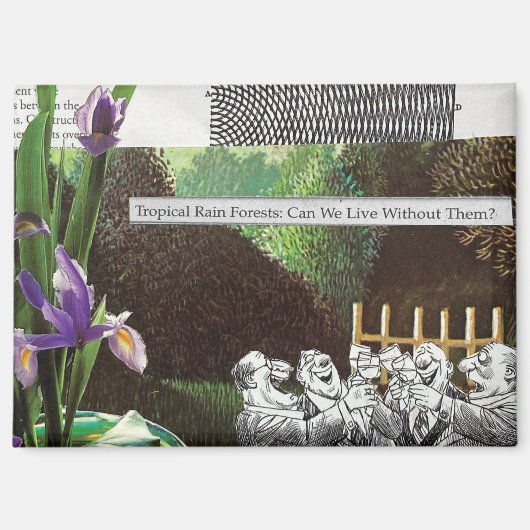 Matriarchy Now Save the Trees Rainforests Forests マグネット (正面)
