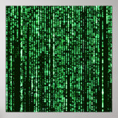 Matrix code Be a warrior againt the system ポスター (正面)