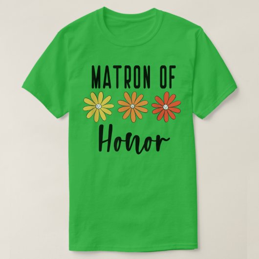 Matron of Honor - Bachelorette Bride Proposal Cute Tシャツ (デザイン正面)