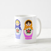 Matryoschkaの人形 コーヒーマグカップ (正面右)